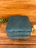 Velvet Jewelry Travel Case: Teal