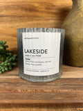 Lakeside Wood Wick Rustic Farmhouse Soy Candle: 10 oz.