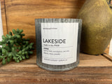 Lakeside Wood Wick Rustic Farmhouse Soy Candle: 10 oz.