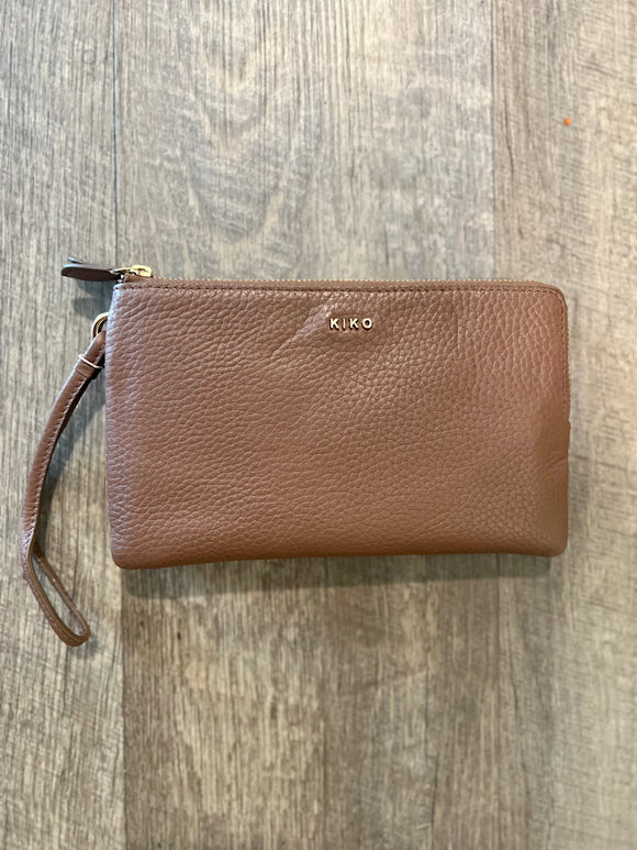 Brown Large Wristlet