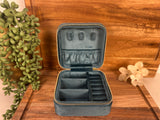 Velvet Jewelry Travel Case: Teal