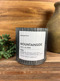 Mountainside Wood Wick Rustic Farmhouse Soy Candle: 10 oz.