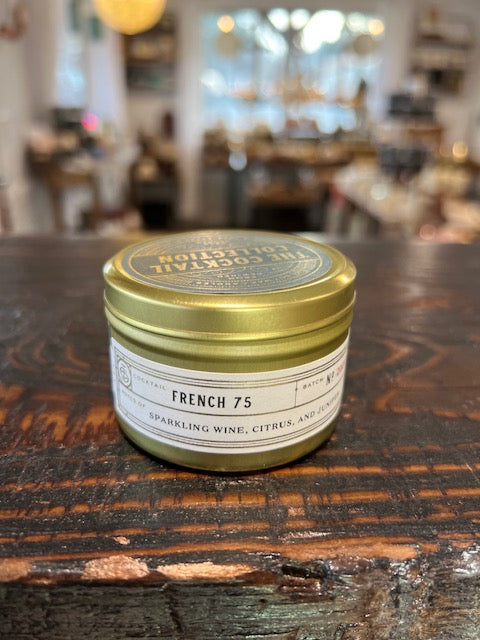French 75 Travel Tin Candle