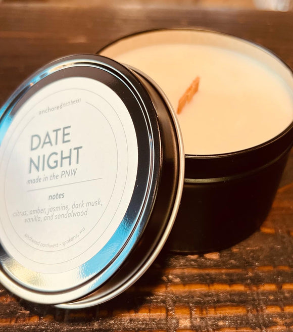 Date Night Travel Tin Candle